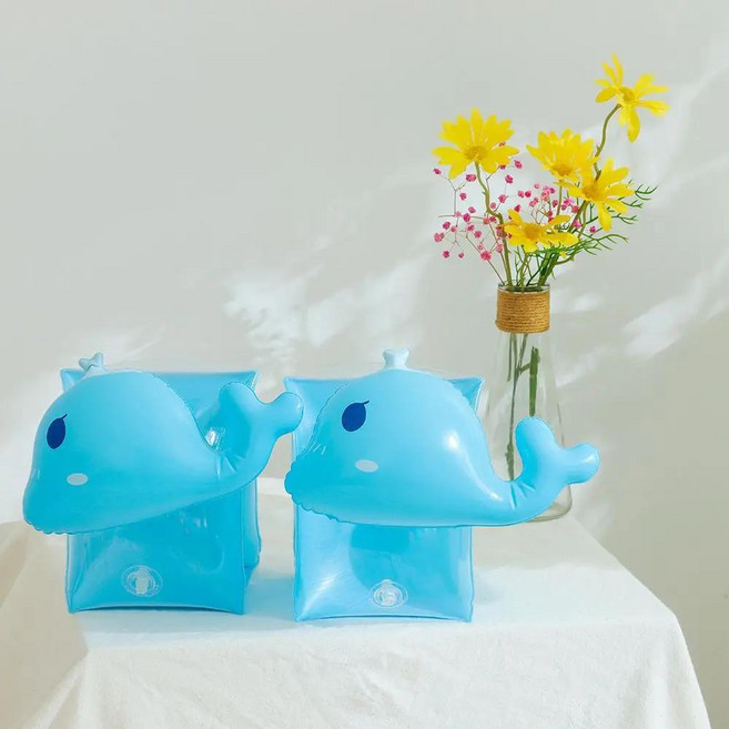 Swimbobo 캐노피가있는 아기 수영 플로트 풍선 플로팅 링 키즈 수영 풀 액세서리 서클 입욕 여름 장난감, 1개