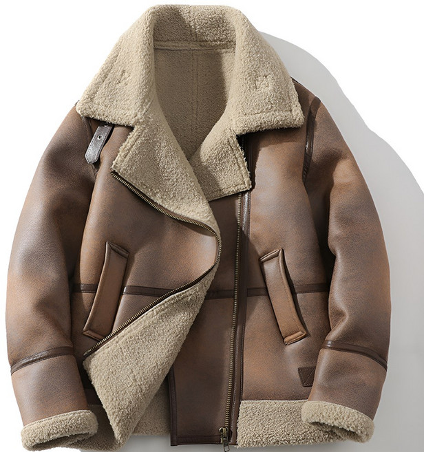 쥬엔리치 남자 레더 자켓 스웨이드 M-5XL 빅사이즈 겨울 라이더 점퍼 JR23