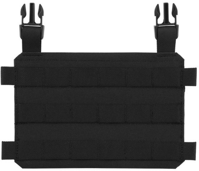 전술 조끼 플레이트 캐리어 MOLLE 프론트 플레이트 어댑터 HS 스타일 흉부 에어소프트 조끼 LV119 FCPC V5 체스트리그 플랩 패널 확장, [02] VE-84-ACC-01 BLK
