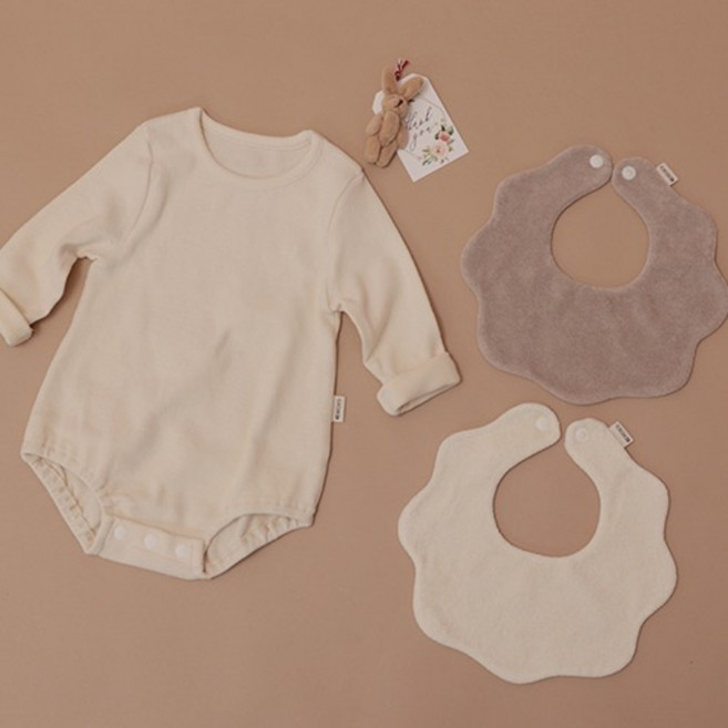 [출산백일선물] 우이동금손 퐁듀 베이비 반팔4종 선물세트 (선물포장)