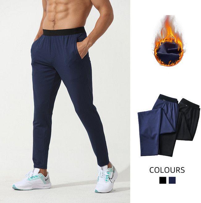 남성 밴딩 기모안감 겨울 긴바지 스판 트레이닝팬츠