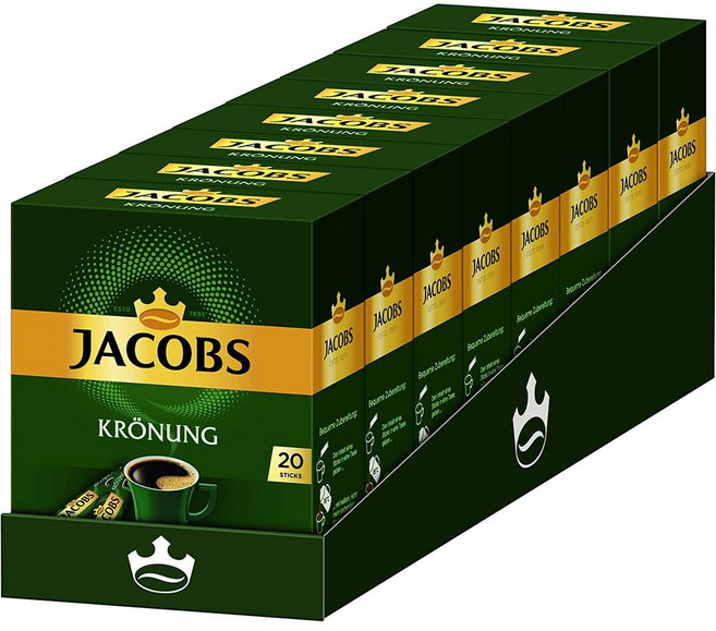 독일 야콥스 Jacobs Kaffee Krönung 크레늉 인스턴트 스틱 커피, 4개