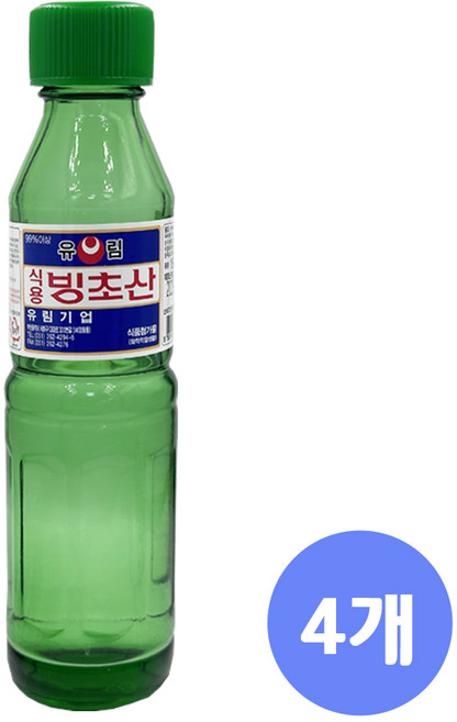 유림 식용빙초산, 4개, 180ml