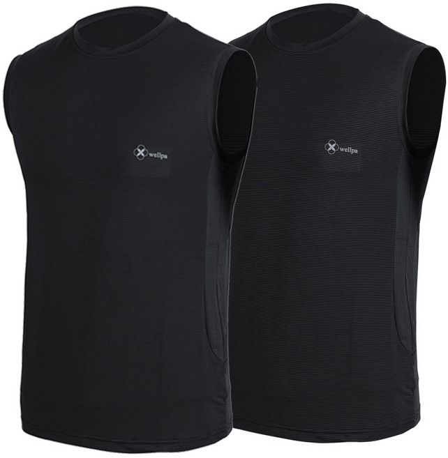 1+1 아이스 냉감 쿨 나시 국내원단 사이드메쉬 기능성 민소매 이너웨어 운동복 일복 홈웨어 잠옷 스판 여름