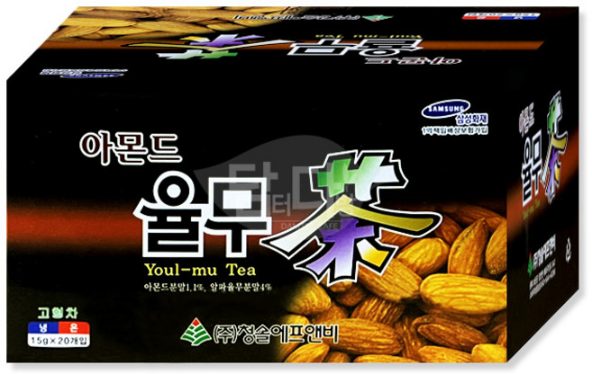 청솔 아몬드율무차 20포 1BOX (20개입) ths*87284nX, 20개, 20개입, 15g