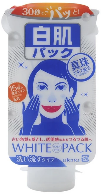 shirohada 화이트 팩 씻어내는 타입 140g, 1개 - 쿠팡