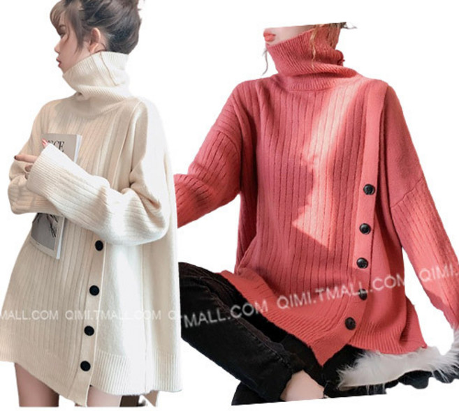 리더스타 여성스웨터 루즈핏 여성니트 긴팔스웨터 스웨터 니트 터틀넥