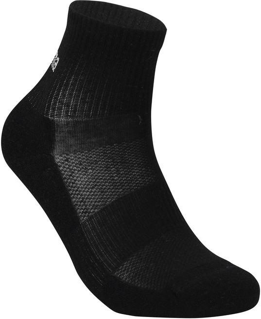 DASAMA 텐셀 런 미니크루 스포츠 런닝 마라톤 운동 속건성 쿠션 기능성 양말, 블랙, 1개