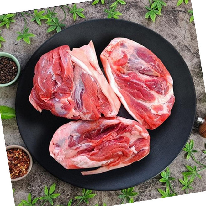 국내산 돼지사태살 쫄대기살 뒷사태 찌개크기 1kg 업소용 대용량 식자재, 1개
