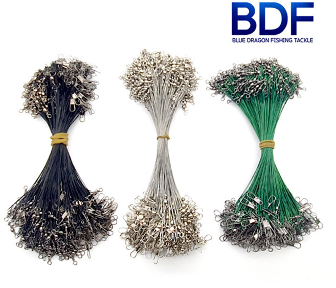 청룡조구 와이어 목줄10cm 15cm 20cm 25cm 갈치 문어 쇼크리더 와이어 리더, 01.블랙, 1개, 1개입