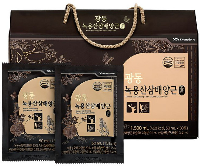 광동제약 녹용산삼배양근 골드 30p, 1.5L, 1개