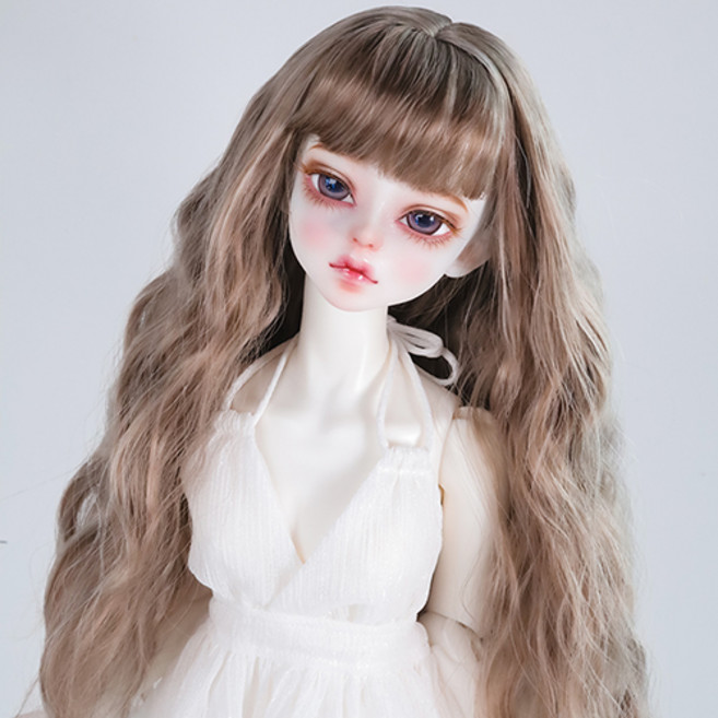 구체관절인형 가발 웨이브 소바쥬 7-8인치 42cm급용 MSD 도리스돌30, 5. 핑크 브라운 (가발만 인형없음, 1개