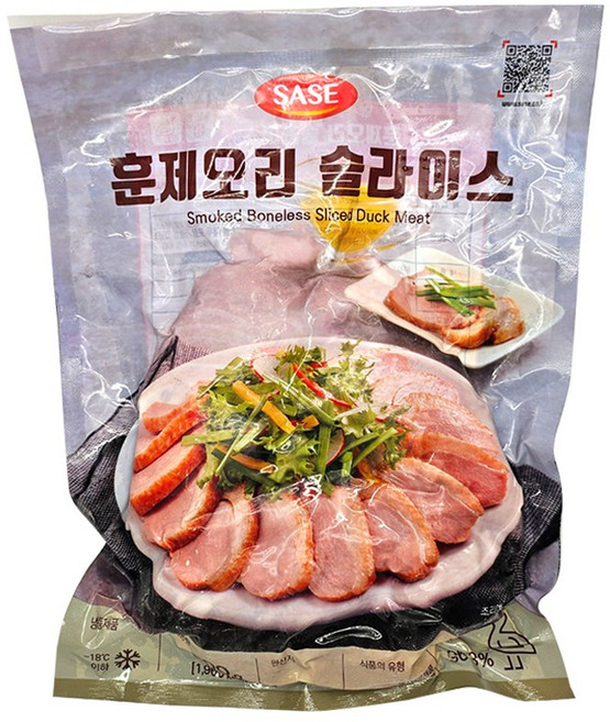 사세 훈제 오리 슬라이스 800g 냉동, 1개