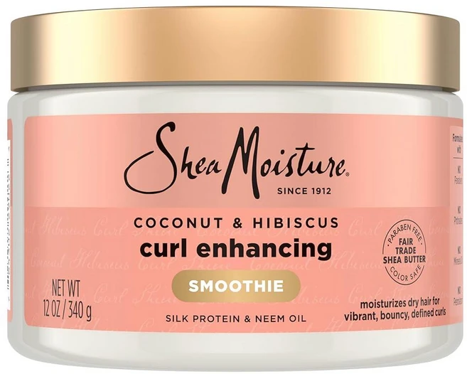 시어모이스처 코코넛 히비스커스 컬 인핸싱 스무디 헤어 크림 340g - 쿠팡