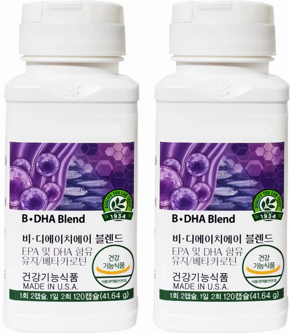 뉴트리라이트 비디에이치에이 블렌드, 120정, 2개 - 쿠팡