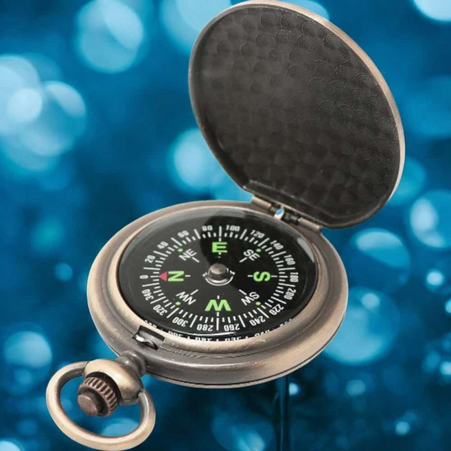 엔틱 아연합금 쿠퍼 나침반 고급나침반 각도조절나침반 등산소품 부착용나침반