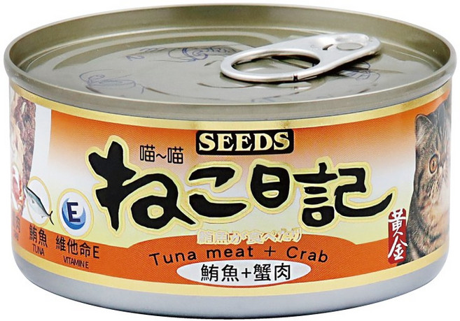 喵喵日記, 170g, 48個, 鮪魚+蟹肉