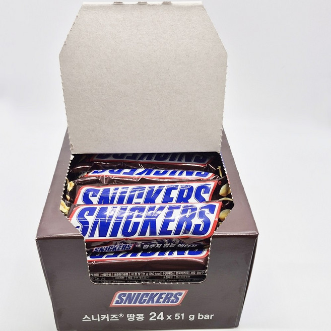 한국마즈 스니커즈 땅콩 초콜릿, 51g, 48개