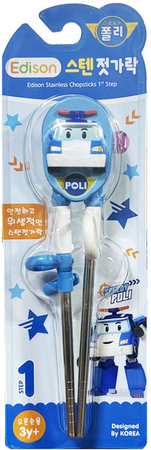 [에디슨]젓가락 스텐1단계(폴리/엠버), 폴리 에디슨 스텐 젓가락 1단계, 1개