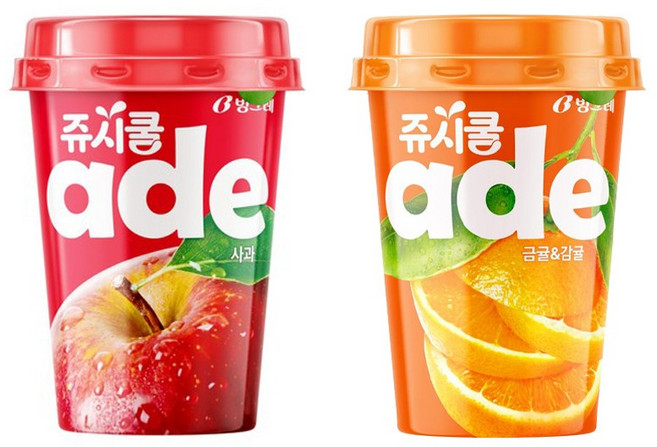 빙그레 쥬시쿨에이드 250ml 금귤감귤에이드 4개+사과에이드 4개 /무배