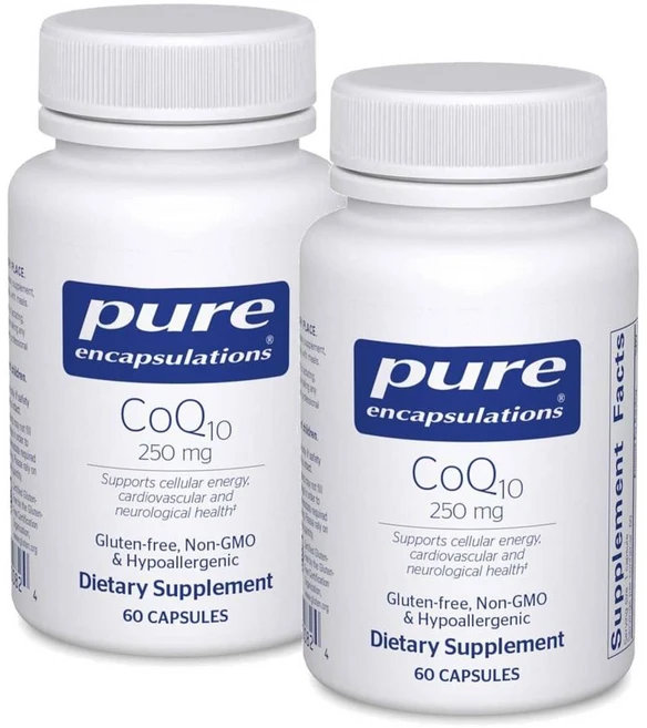 퓨어인캡슐레이션 코큐텐 코엔자임큐텐 250mg 캡슐 Pure Encapsulations CoQ10, 2개, 60정 - 쿠팡