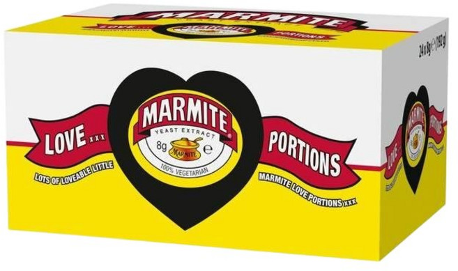 Marmite 이스트 엑스트랙트 러브 포션 스프레드 마마이트 영국 24 x 8g 2개