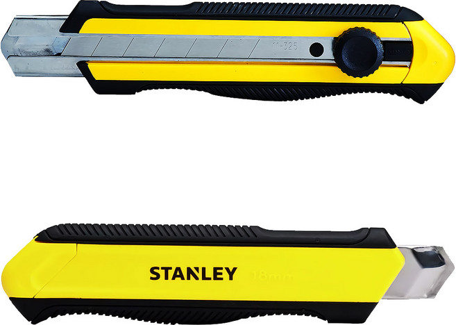 스탠리공식대리점 STHT10425 커터칼 택배칼 공업용 사무용 캇타칼 다이나그립 칼 25mm, 1개