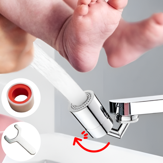 담이몰 회전식 각도조절 워터탭 아기비데, 1개