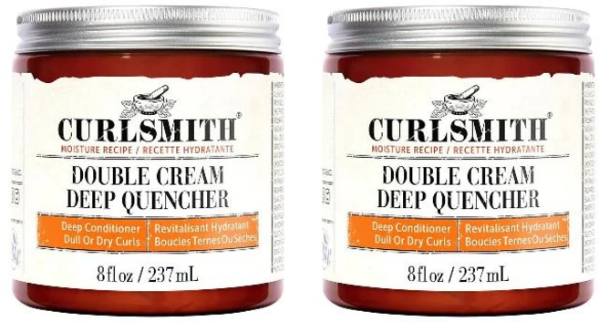 CURLSMITH 컬스미스 더블 크림 딥 퀀처 8 oz 2팩, 237ml - 쿠팡