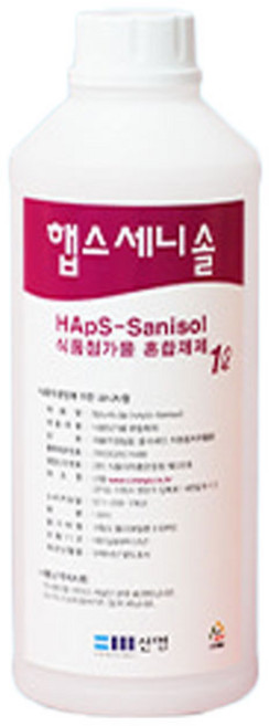 식품첨가물 소독액 햅스세니솔 1L소독제세정제, 1개, 1L