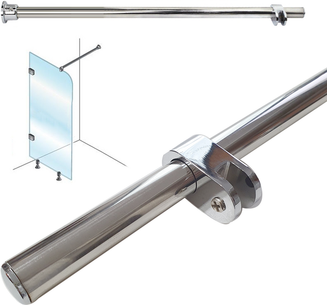 샤워부스 샤워실 욕실 파티션 부속 유리 지지대 픽싱바 칸막이, 지지대 800mm세트, 1개