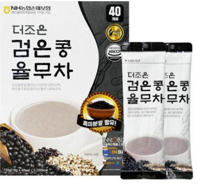 더조은 검은콩 율무차 40 포, 1개, 40개입, 18g