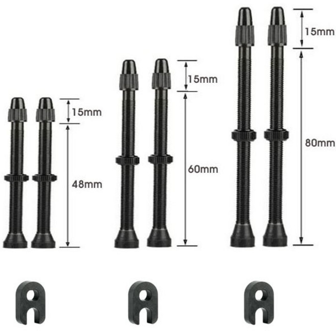 make speed 자전거 튜브리스밸브 2P, 1개