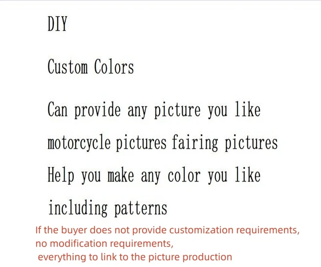 사출 금형 ABS 페어링 키트 야마하 YZF-R1 2007 차체 레드 블랙 신제품, 02 DIY custom