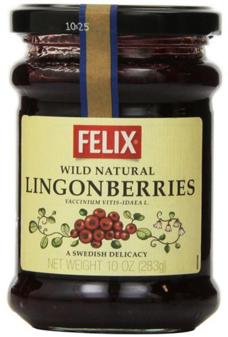 펠릭스 야생 링곤베리 10온스 병 Felix Lingonberry Wild 10oz Jar, 283g, 1개
