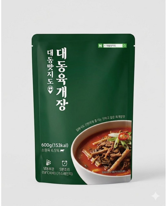 대동 육개장 국밥 밀키트 600g, 1개