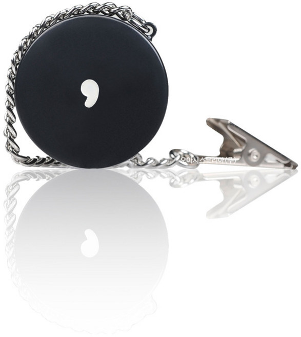 보청기 휴대용 케이스 블랙 초소형 원형 체인 클립형 - 충격방지 쿠션내장 국산 정품, 1개, 보청기 케이스 블랙