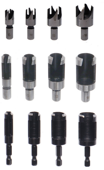 목심제조비트 4종 6~16mm 육각 원형 사선형 목다보, 1개