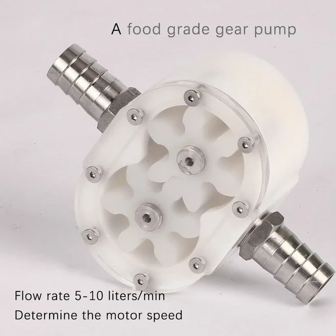 소형 충전기 부품 식품 등급 플라스틱 기어 펌프 꿀 참깨 페이스트 고점도 마이크로 컨덕터, 01 220V, 01 TYPE A
