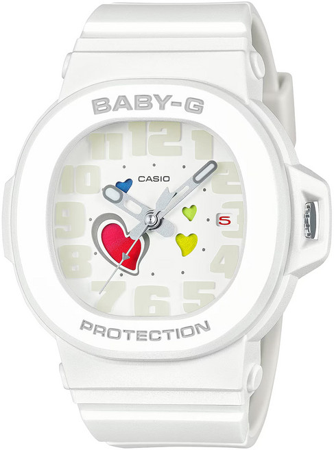CASIO 卡西歐 BABY-G 女款俏皮愛心繫列樹脂腕錶 BGA-10-7AJF