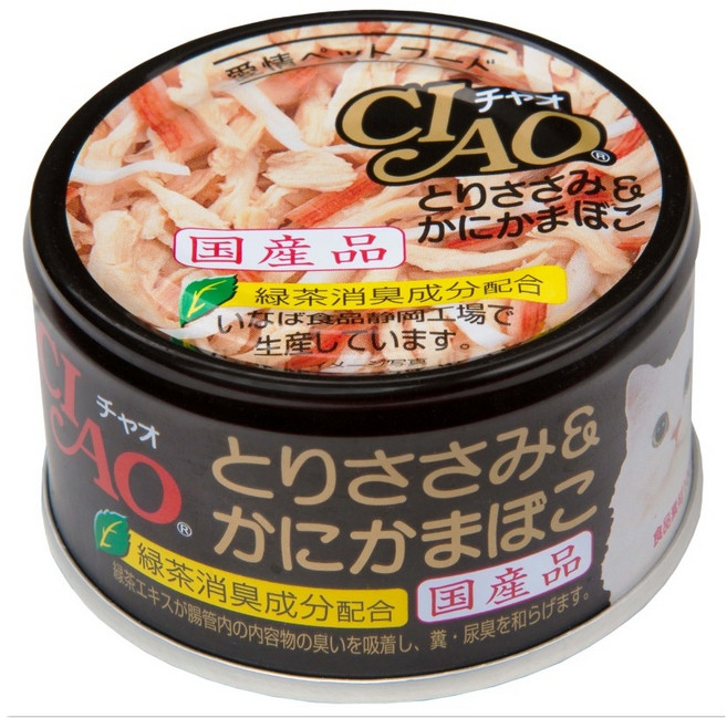 CIAO 啾嚕 貓咪罐頭 70g-85g 旨定罐/特齡罐/豪華精選罐/近海罐 副食罐 點心 貓零食 日本製, 1個, 【C-13】(旨定罐)雞肉+蟹肉