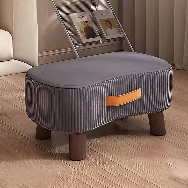 인테리어 받침 미니 의자 로우 스툴, 다크블루, 1개