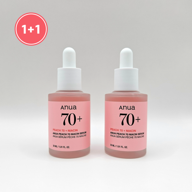 아누아 복숭아 70 나이아신아마이드 세럼 30ml + 30ml 세트, 2개