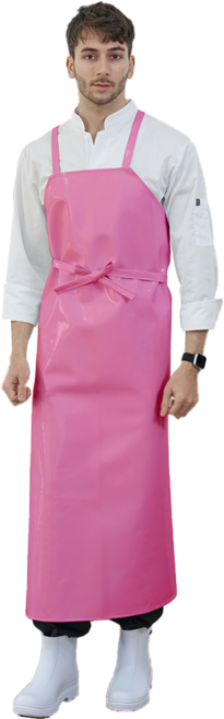 양면방수 앞치마 H형 / 고리형 / 업소용 식품제조공장 식당 정육점 김장앞치마 특대/대형/소형 (5color), H형 핑크색 특대, 1개