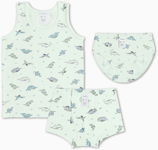 멜리스 디노월드 남아용 면스판 속옷 (런닝 사각 삼각 선택)