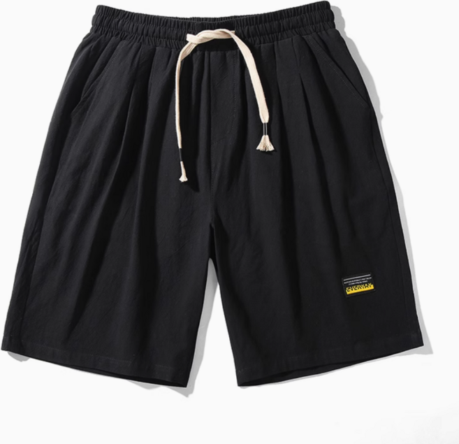 [그립] 남자 빅사이즈 여름 핀턱 코튼 린넨 5부 반바지