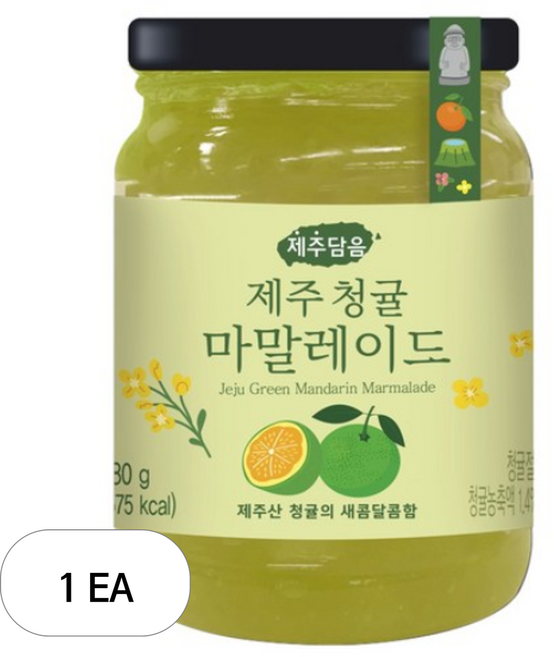 오뚜기 제주담음 제주청귤마말레이드, 280g, 1개