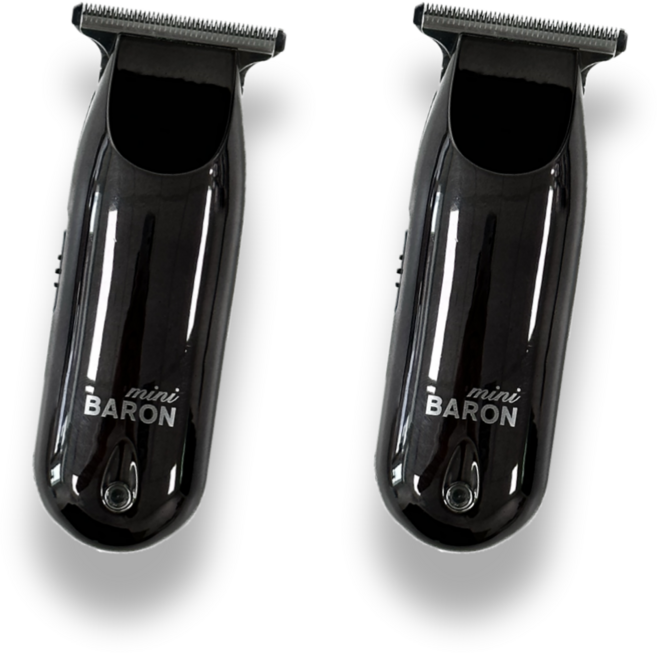 바론 전문가용 미니 토끼 바리깡 이발기 클리퍼, 2개, 다크 그레이