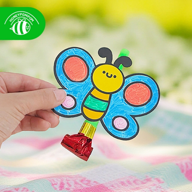 허니폼폼 [허니폼폼] 봄 곤충 피리 만들기