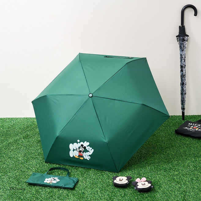 [MODERN HOUSE 중계점] 디즈니) 미키마우스 3단 우산 그린 BD0225015